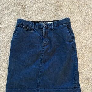 Banana Republic Blue Pencil Skirt Knee-Length Casual